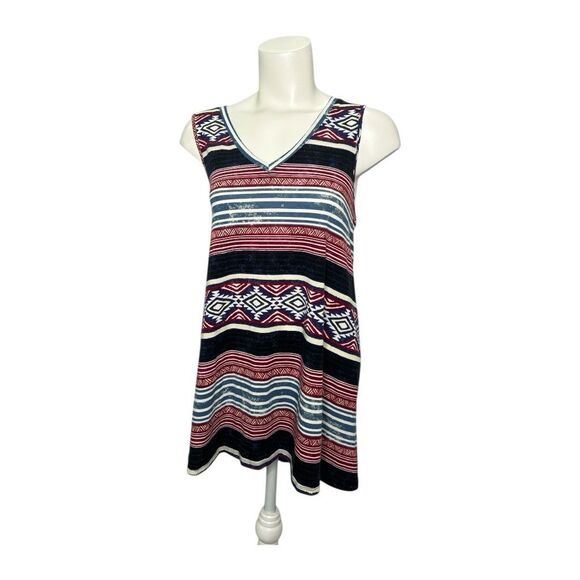 LuLaRoe Kristina Red White Blue Tank Top Tunic Medium NEW‎ - Picture 1 of 5